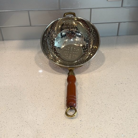 🏴 Copper vintage colander, Korean vintage copper - Picture 5 of 9